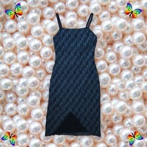 🖤🕷90s Vintage Spiderweb Lace Raw Hem Dress🕷🖤